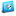 Folder Calaverita Azul Icon 16x16 png